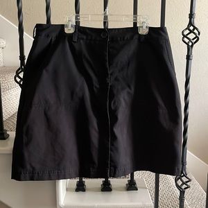 Callaway Sz 12 Black button front golf skort